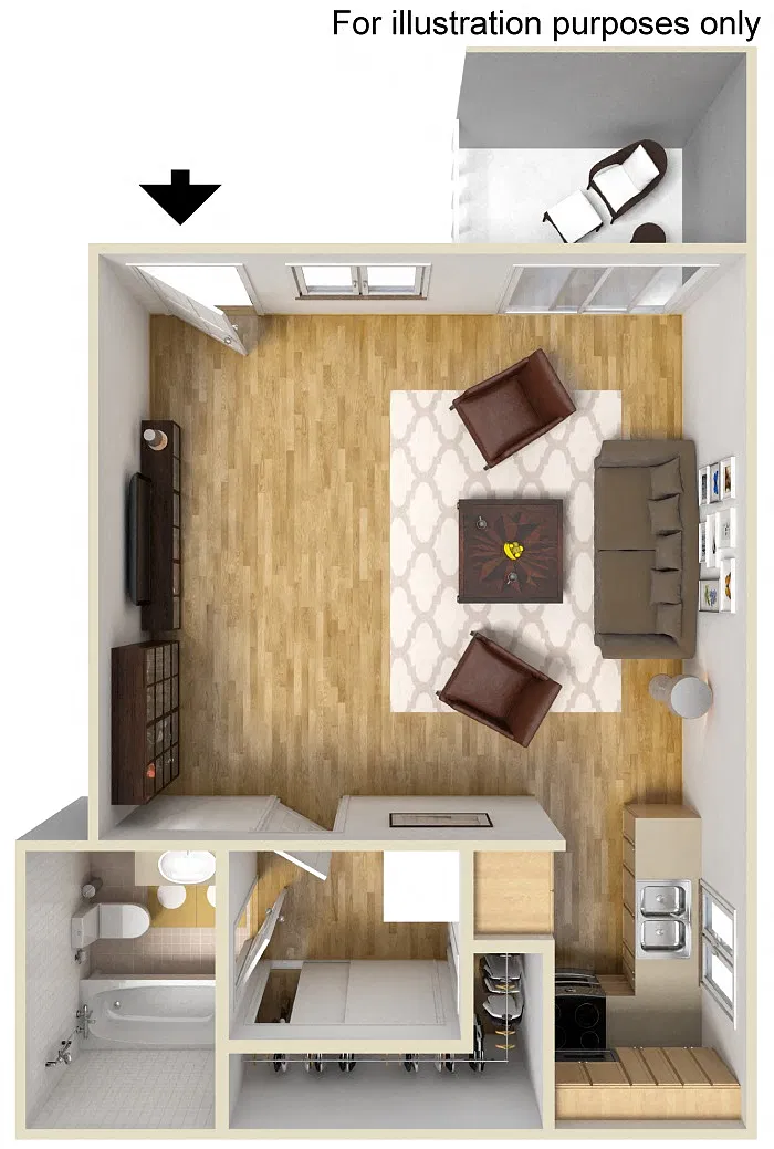 Floor plan Studio