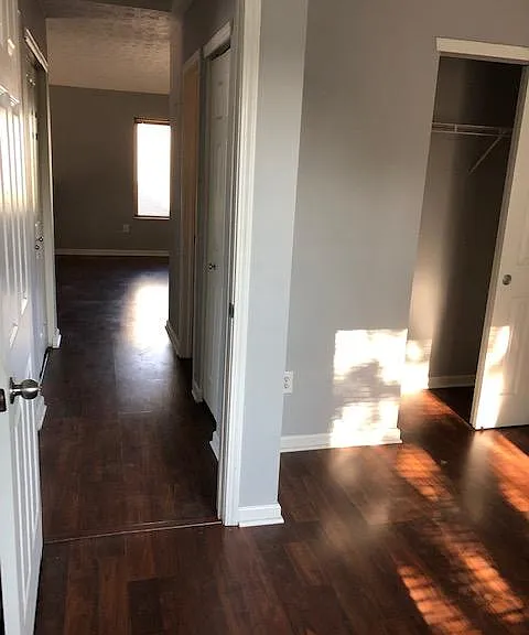 2nd bedroom closet and hallway to loft