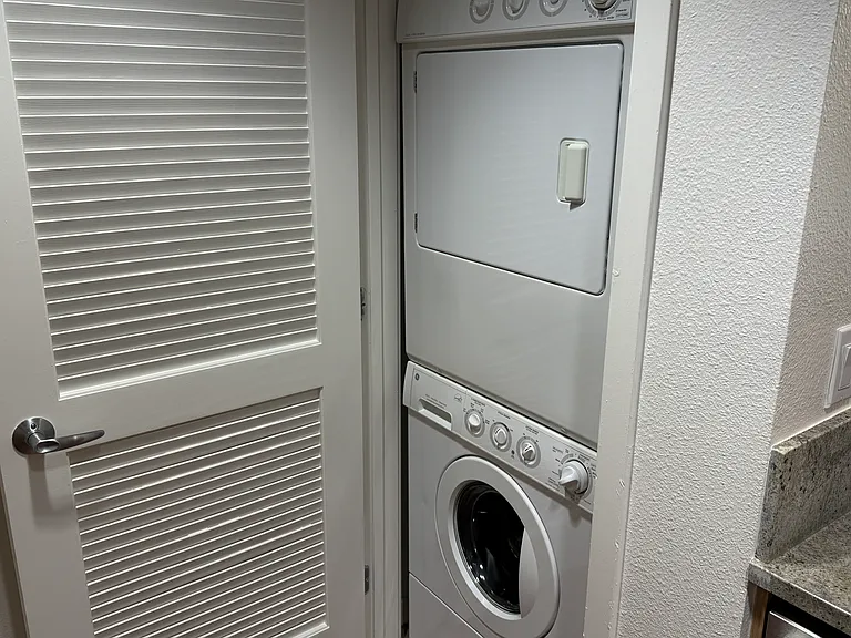 Convenient in-unit laundry facilities.