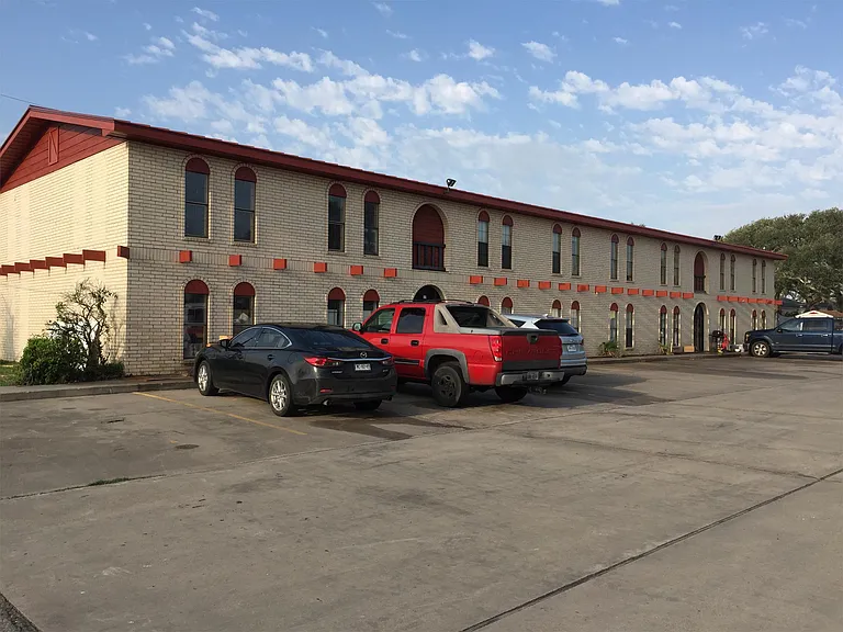 100% brick building withstood the test of Hurricane Harvey. Concrete parking lot.