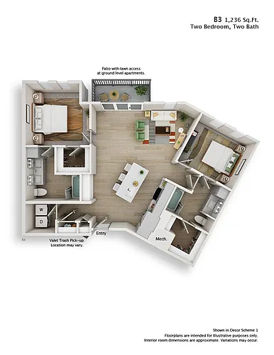 Floor plan B3
