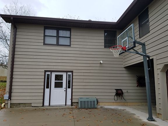 Downstairs exit from den