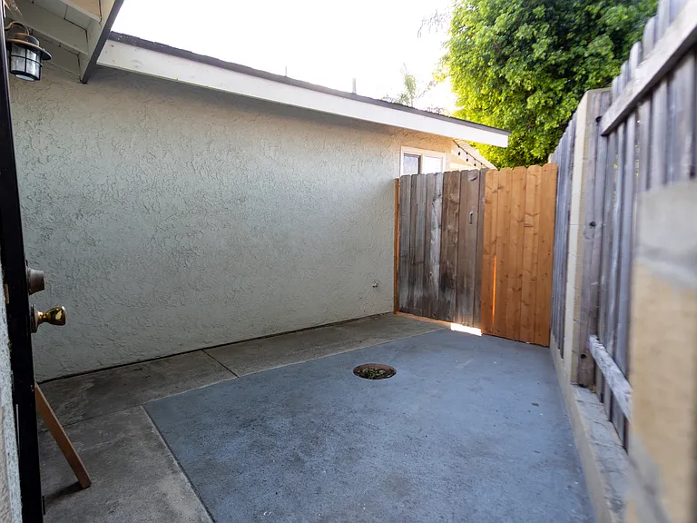 private small patio space