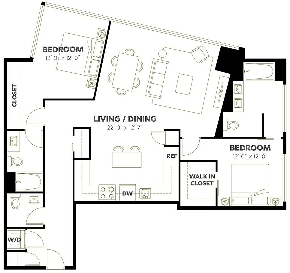 Floor plan 2X25 D16