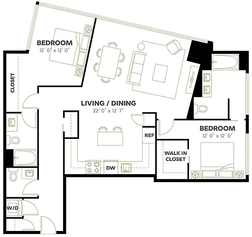 Floor plan 2X25 D16