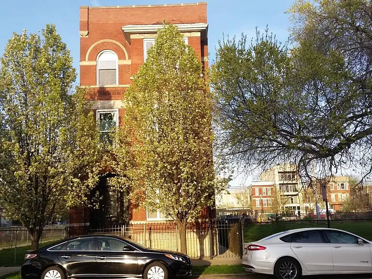 front of building