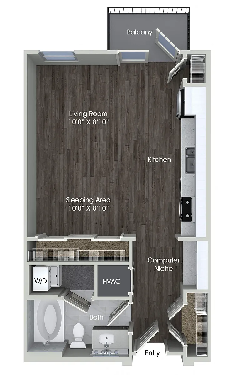 Floor plan E1 Income Regulated