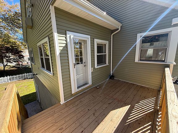 Deck & stairs off front door access