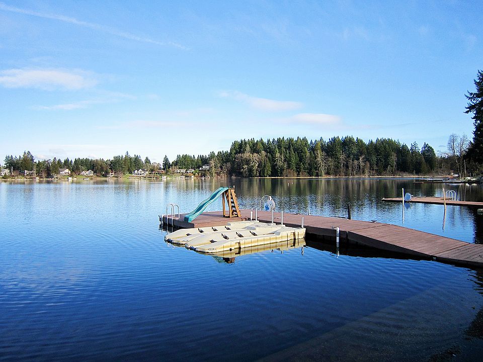 View of the dock and boat lift.