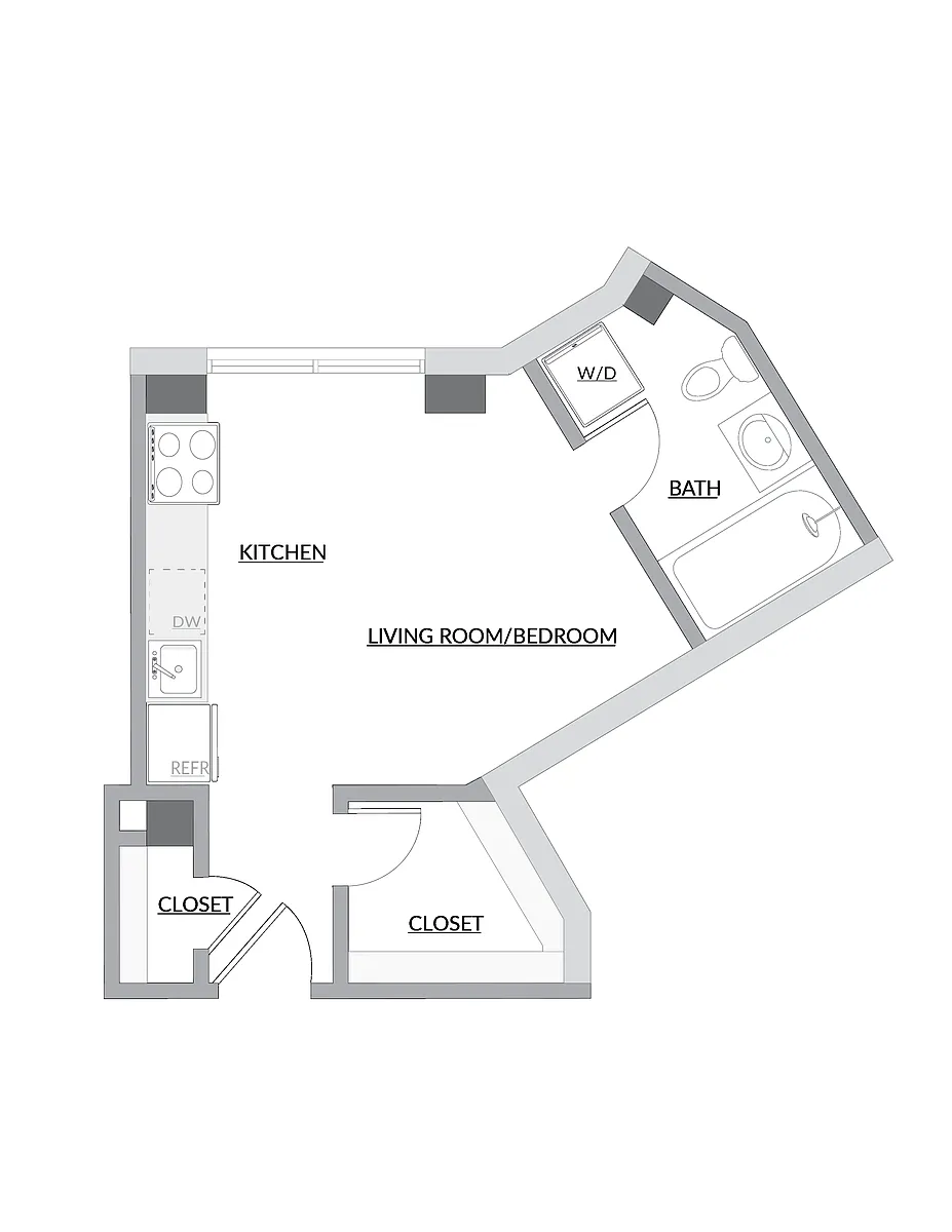 Floor plan Studio A