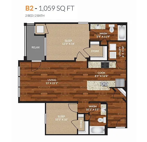 Floor plan B2