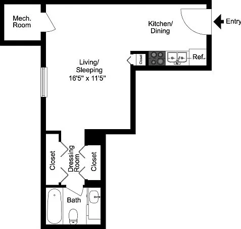 Efficiency floor plan Efficiency floor plan