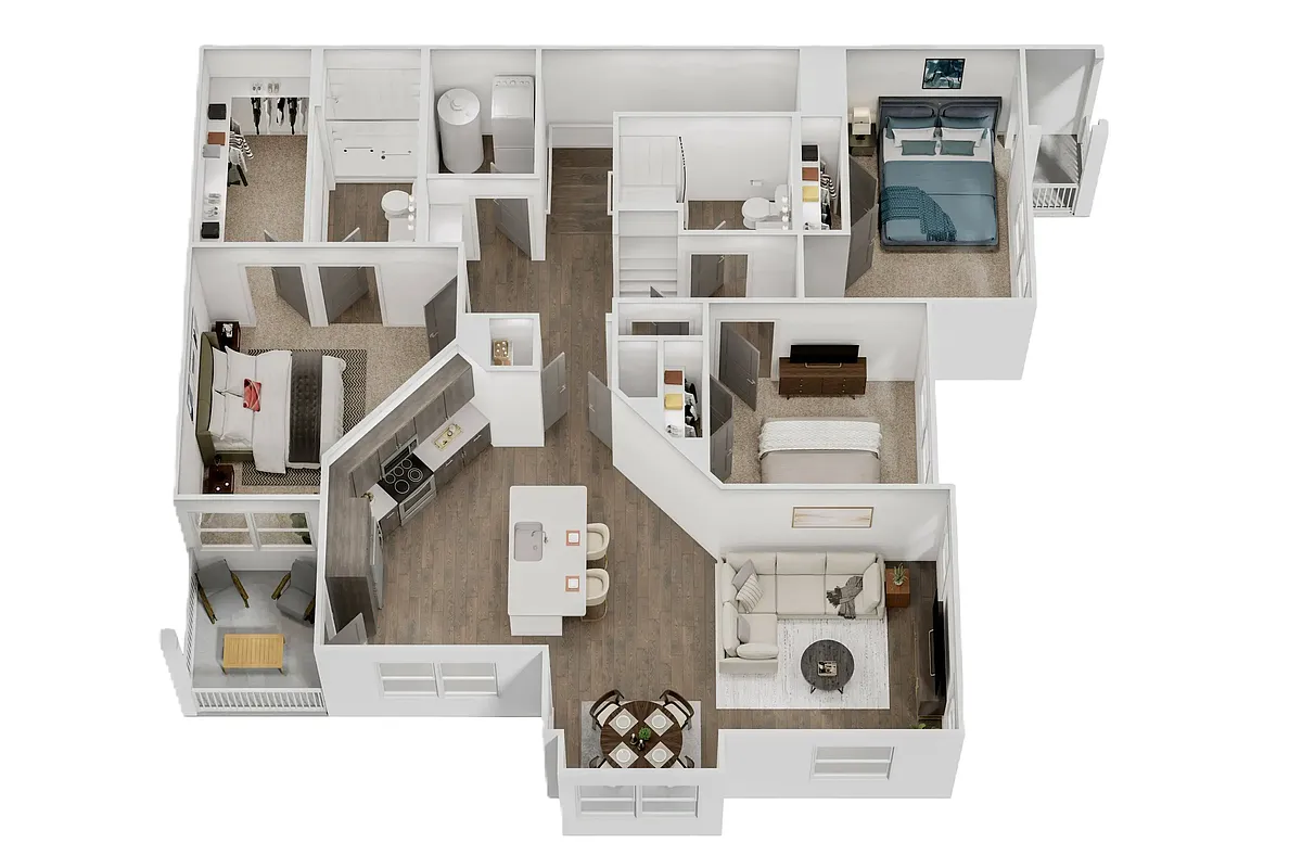 Floor plan C1UBHG - Attached Garage