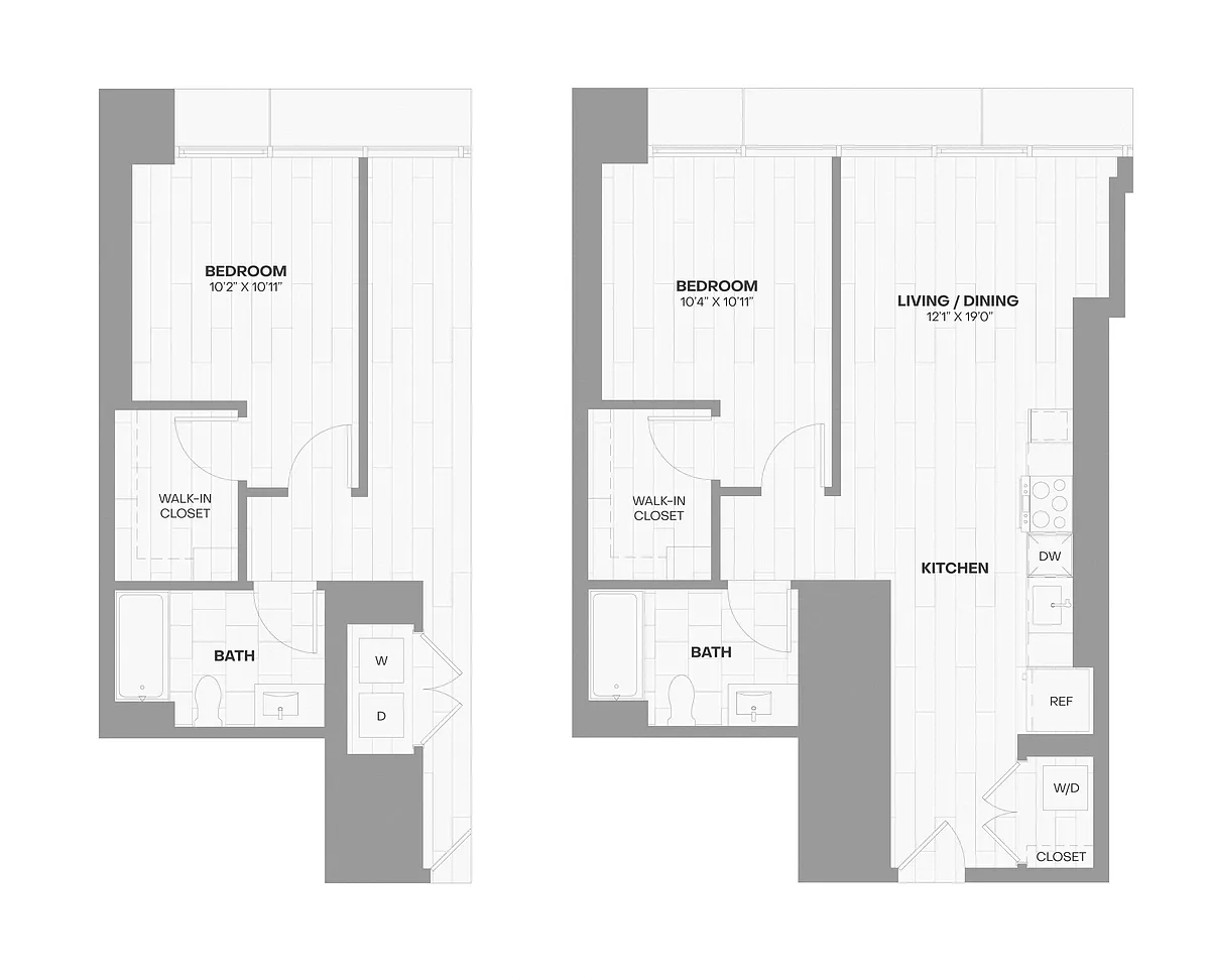 Floor plan 1 Bed/1 Bath JR-X10