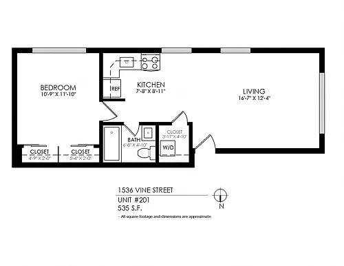 Floor plan Studio