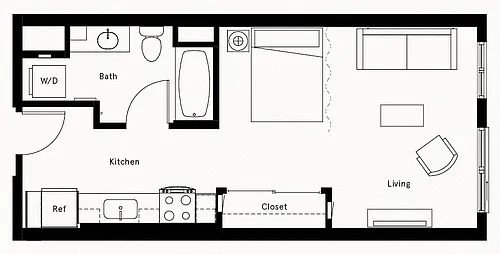 Floor plan Studio-A11