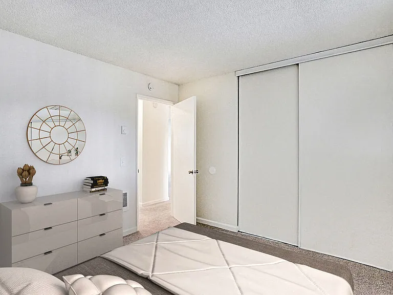 Bedroom Sunset Station Apartments Portland Oregon