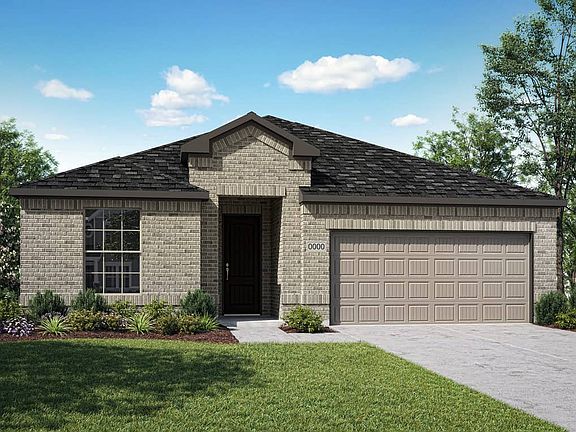 Elevation A is a single story, modern inspired full brick elevation. Many designer curated color pal