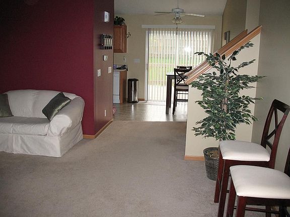 Entrance is warm and inviting