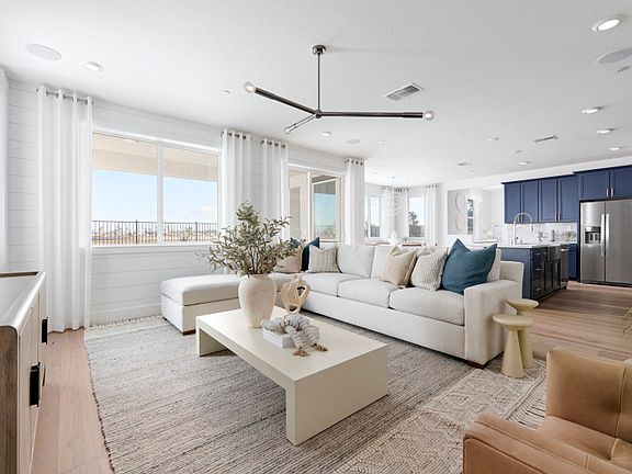 Spacious illuminated gathering room