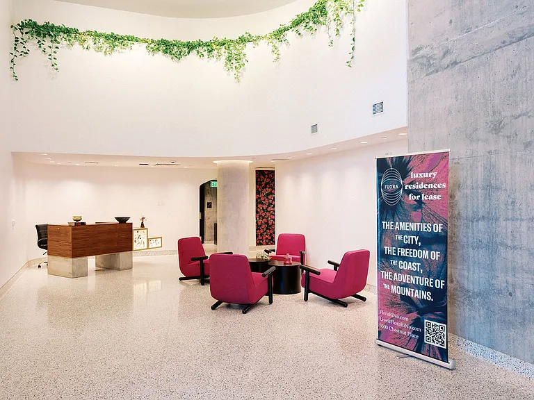 Modern and clean lobby
