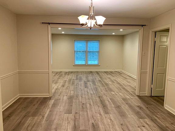 Dining room looking into living room