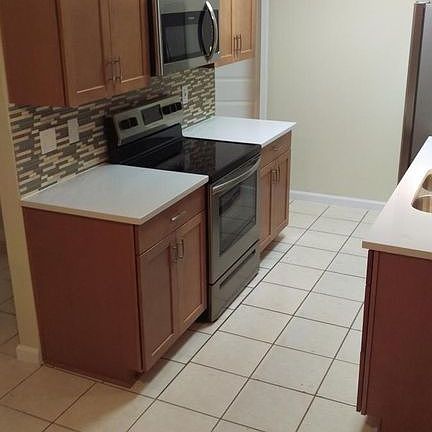 Appliances included- electric stove/oven, microwave/range hood, fridge, and dishwasher
