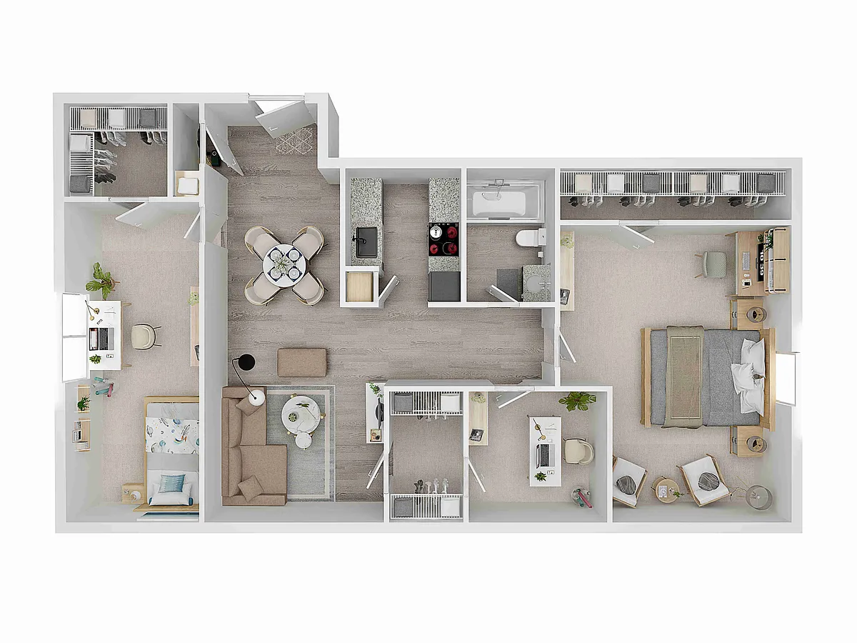Floor plan 2X1-F