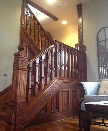 Amazing woodwork hand craved by builder of house!