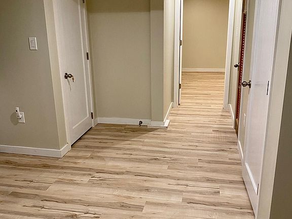 Laundry area and entrance to apartment