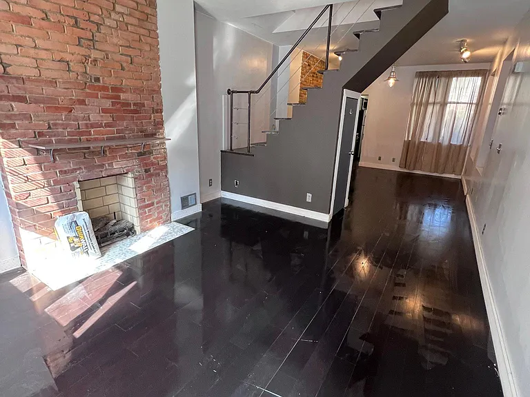 First floor: Large living area (entryway)
