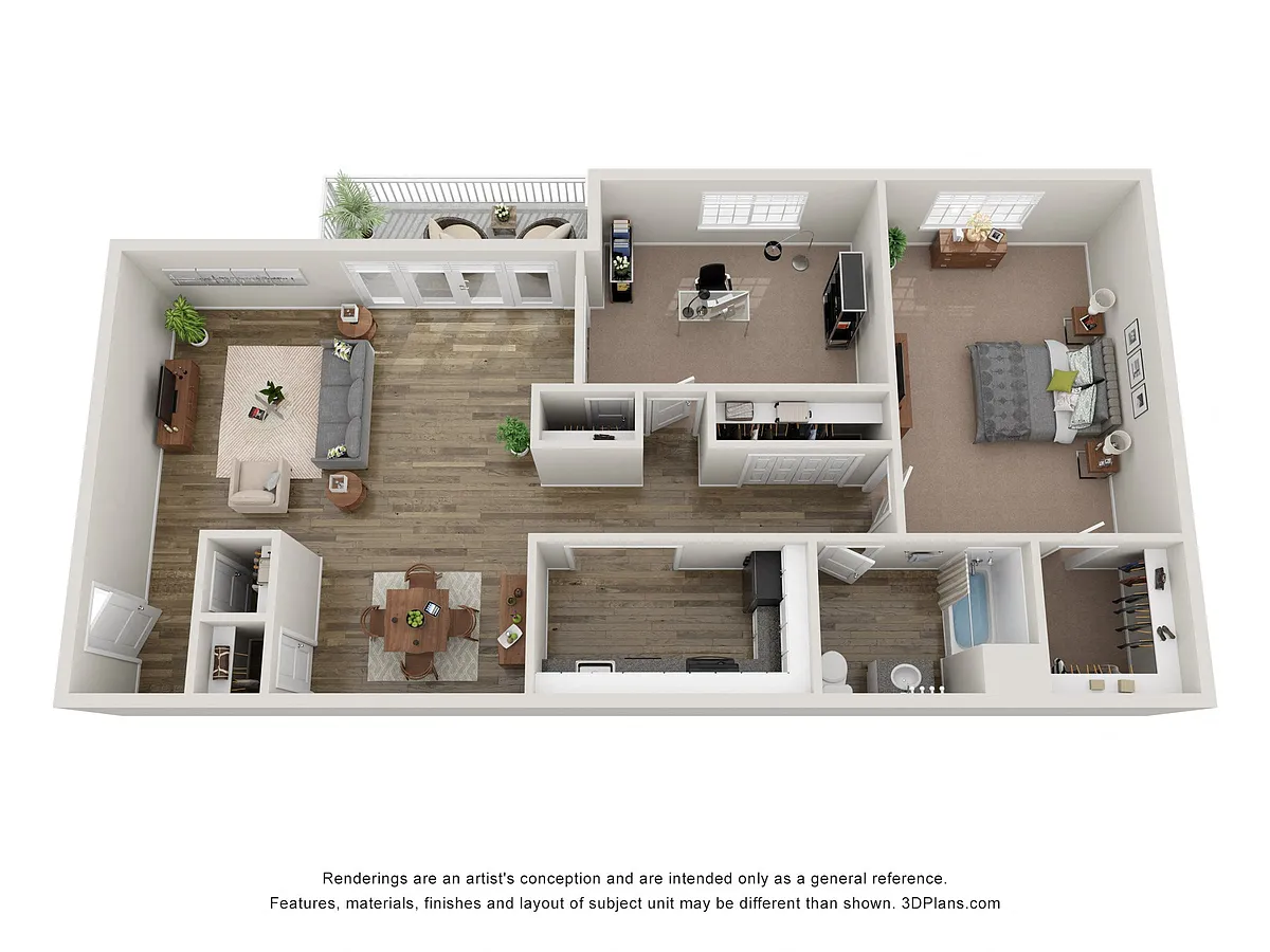 Floor plan Bradbury 3 (B3)