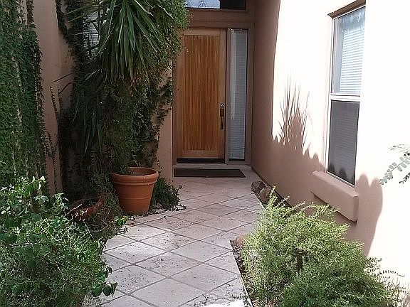 Travertine entrance