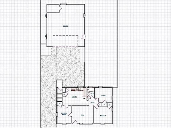Detached Over sized Garage