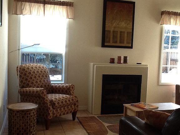 Gas fireplace in living room