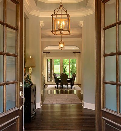 The Camden Foyer with hardwood floors