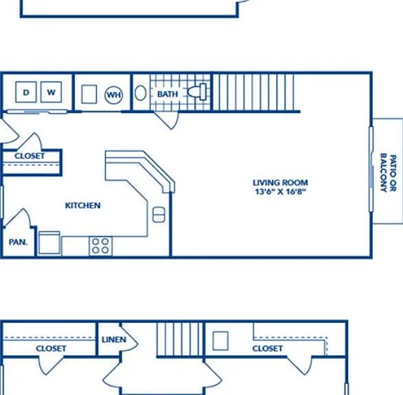2 Bedroom | 2.5 Bath | 1120 SF 2 Bedroom | 2.5 Bath | 1120 SF