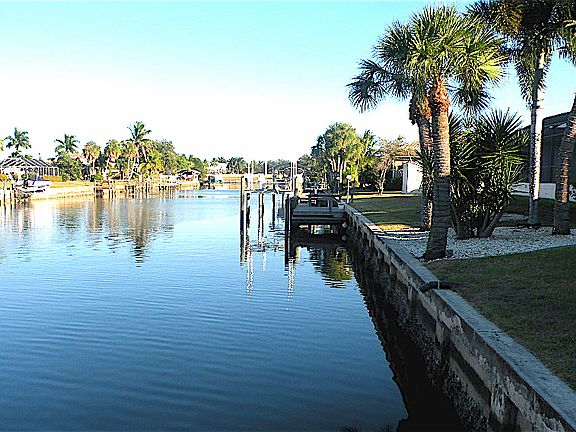 Sailboat Canal Near Harbor