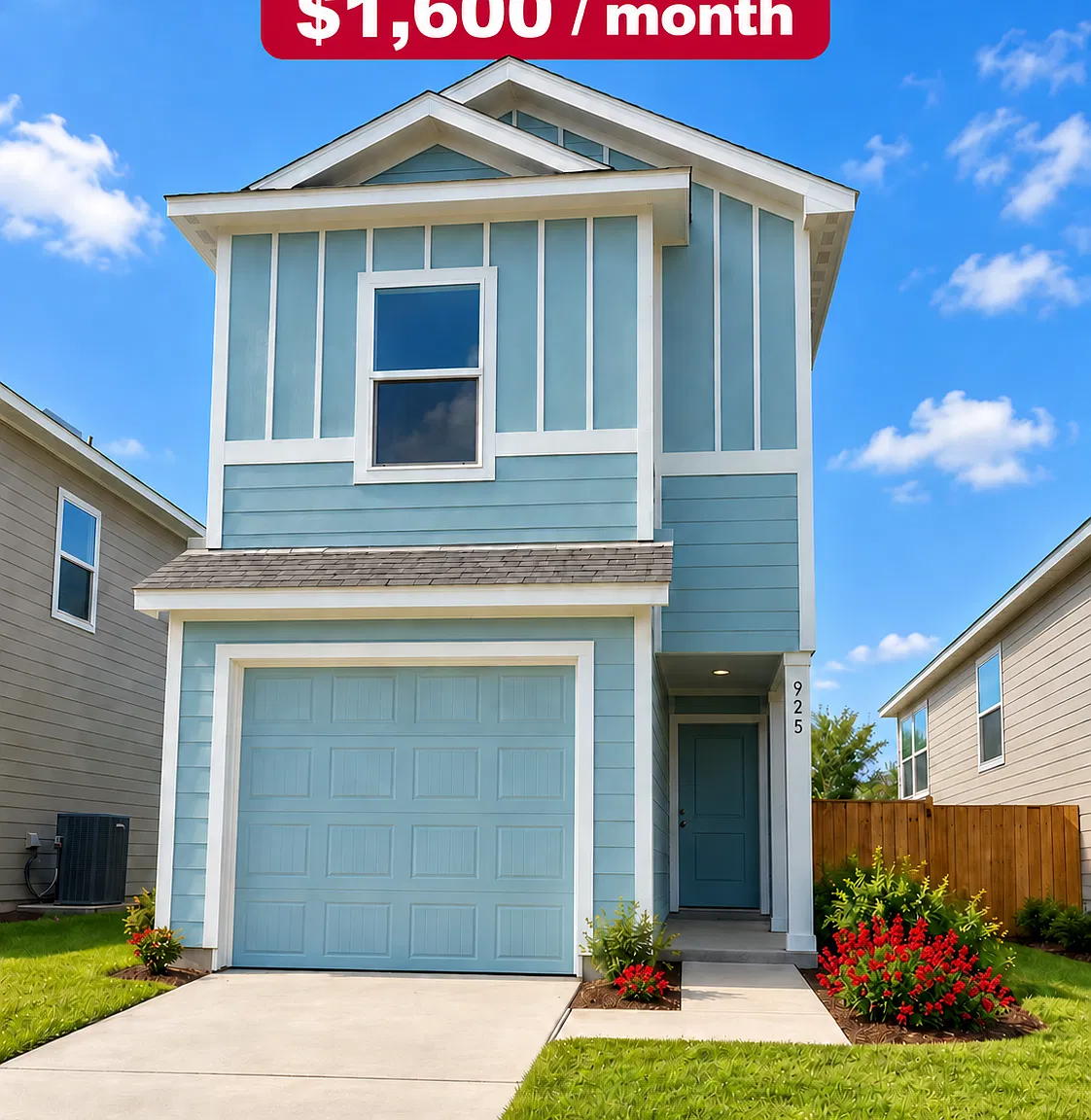 3 bed, 2.5 bath, 1287 sqft, $1,600 — Photo 1
