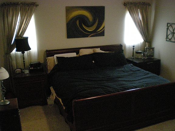 Master Bedroom - room for bed and couch!