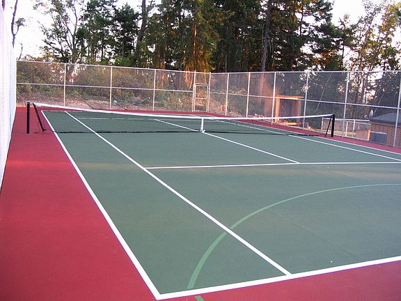 full length tennis court
