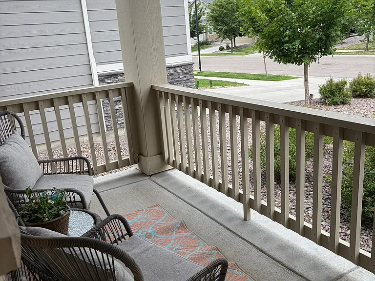 Front covered patio