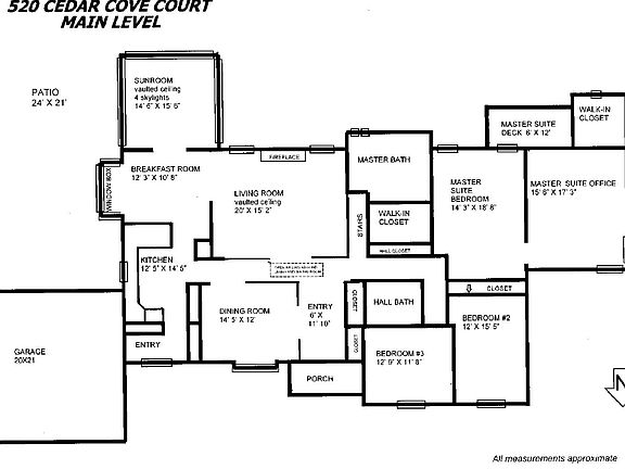 Main level floorplan