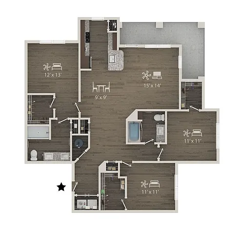 Floor plan C1