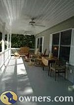 The front porch overlooking Smoky Mountain National Park