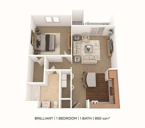 Floor plan One Bedroom