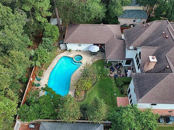 Landscaped and private backyard is right on the hike and bike trail.
