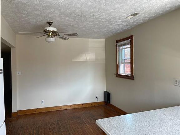View from kitchen into living room