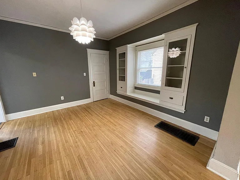 Dining room with more built-ins.