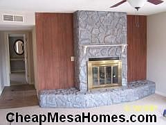 Wood burning fireplace